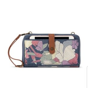 NWT Sakroots Shadow Flower Embroidered Crossbody